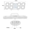 3D LED Digital Wall & Desk Alarm Clock
