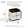Vintage Desk Clock Pen Holder Organizer