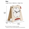 Vintage Wooden Folding Desk Clock