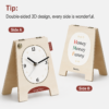 Vintage Wooden Folding Desk Clock