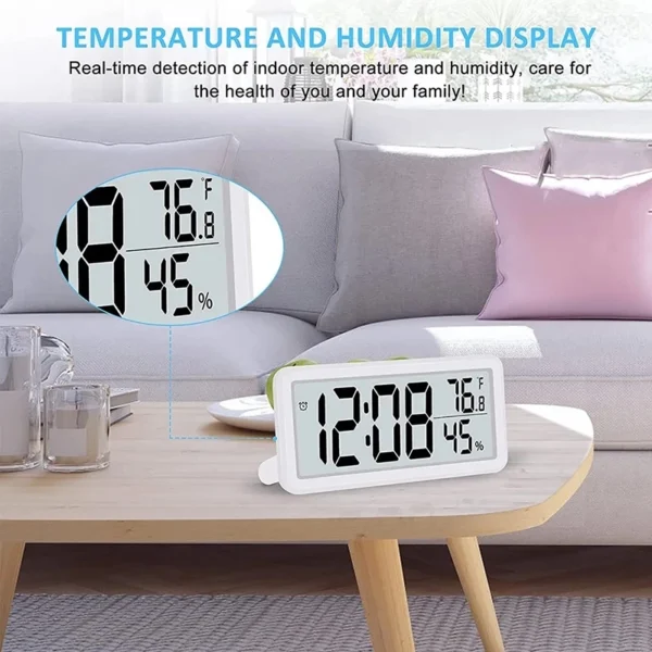 Digital LCD Alarm Clock