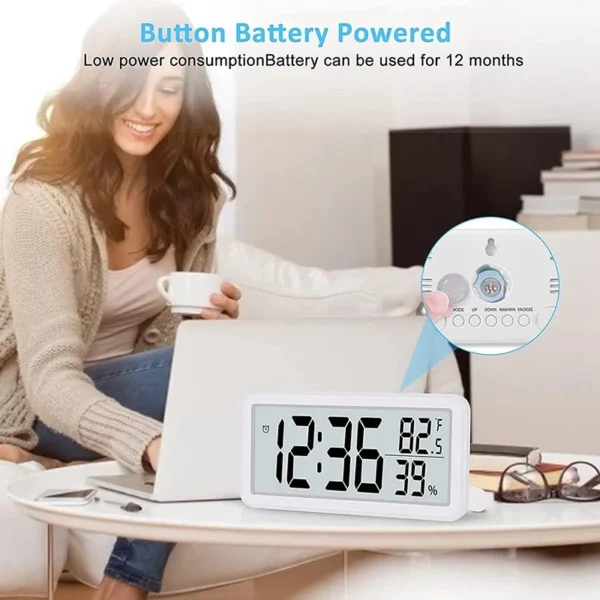 Digital LCD Alarm Clock