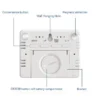 Magnetic Multifunction Digital LCD Clock