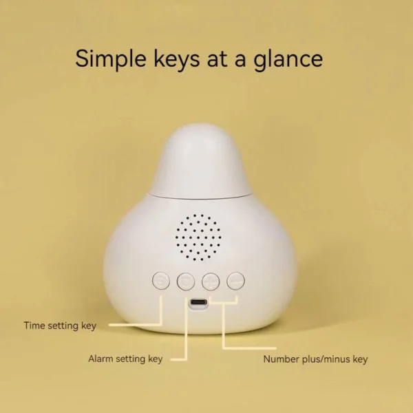 Cute Duck LED Alarm Clock with Night Light