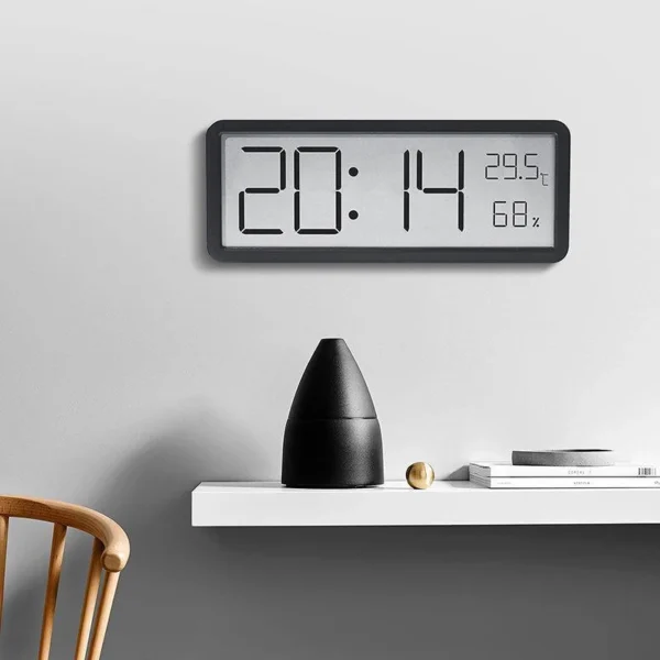 Large LCD Digital Wall Clock