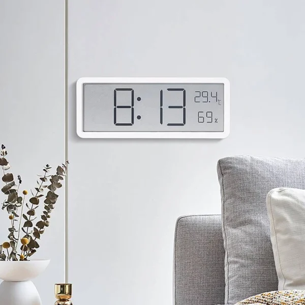 Large LCD Digital Wall Clock