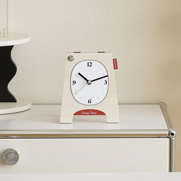 Vintage Wooden Folding Desk Clock