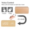 LED Wooden Digital Alarm Clock
