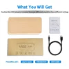 LED Wooden Digital Alarm Clock