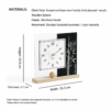 Scandinavian Botanical Decorative Desk Clock