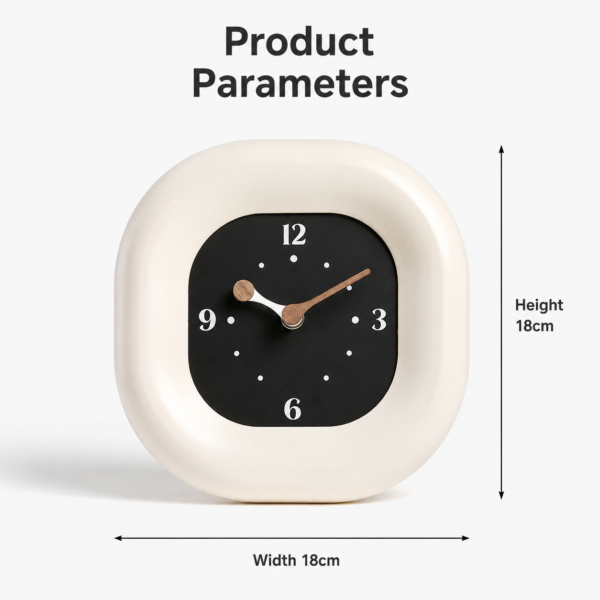 Minimalist Silent Analog Desk Clock