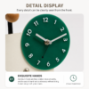 Modern Wooden Silent Desk Clock with Jewelry Tray