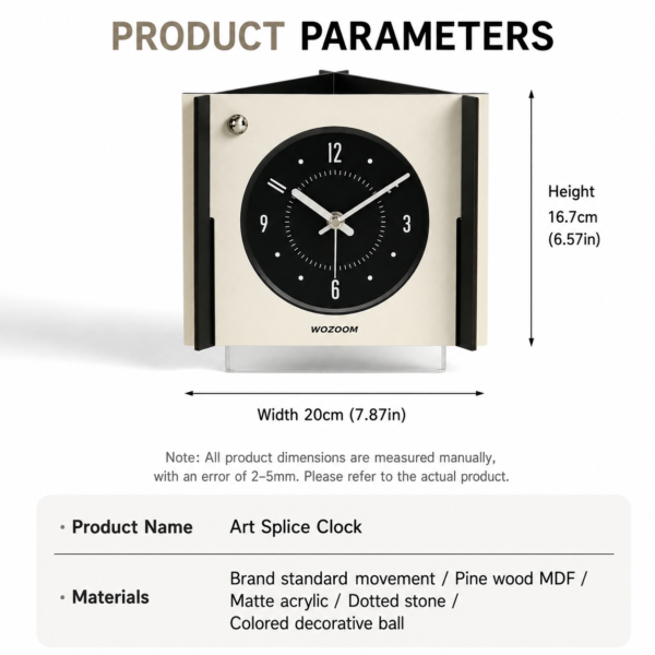 ChatGPT Image Aug 31, 2026, 12_57_14 PM Modern Geometric Analog Desk Clock