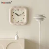 Plush Wavy Frame Silent Analog Wall & Desk Clock