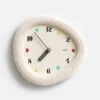 Plush Wavy Frame Silent Analog Wall & Desk Clock