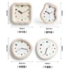 Plush Wavy Frame Silent Analog Wall & Desk Clock