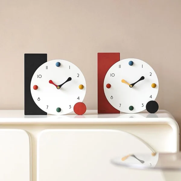 sg-11134201-7rblk-lmn91hese7h5a6 Modern Geometric Silent Analog Desk Clock