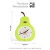 Cute Pear Silent Analog Desk Clock