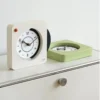 Modern Geometric Silent Analog Desk Clock