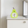 Cute Pear Silent Analog Desk Clock