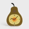 Cute Pear Silent Analog Desk Clock