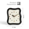Modern Wavy Frame Analog Wall & Desk Clock