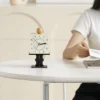 Creative Cube Pedestal Analog Desk Clock