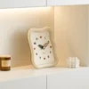 Modern Wavy Frame Analog Wall & Desk Clock