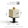 Creative Cube Pedestal Analog Desk Clock