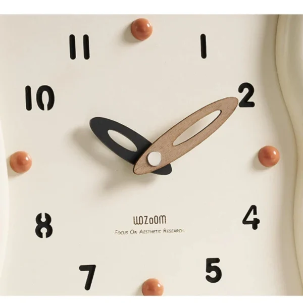 Modern Wavy Frame Analog Wall & Desk Clock