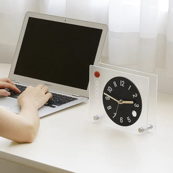 Modern Acrylic Silent Desk Clock