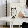 Cute Cat Silent Wooden Desk Clock