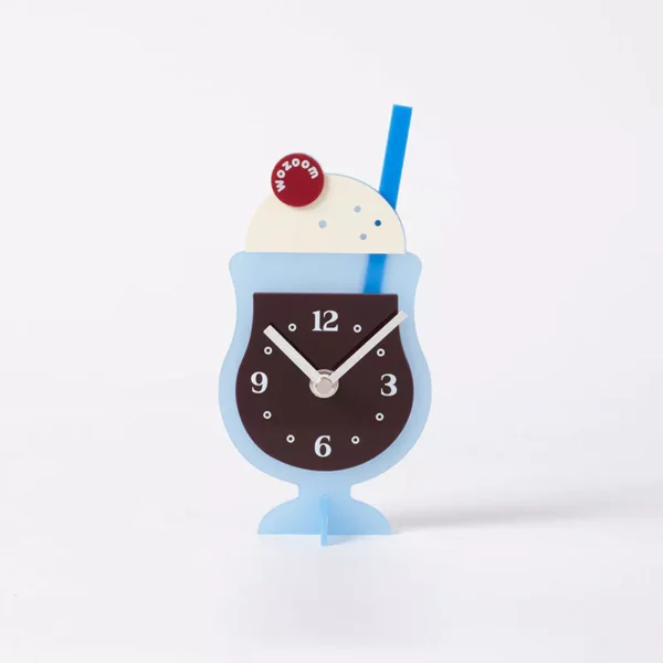 Creative Dessert Cup Silent Analog Desk Clock