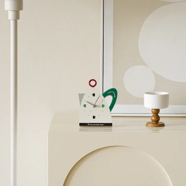 Creative Kettle Inspired Silent Analog Desk Clock