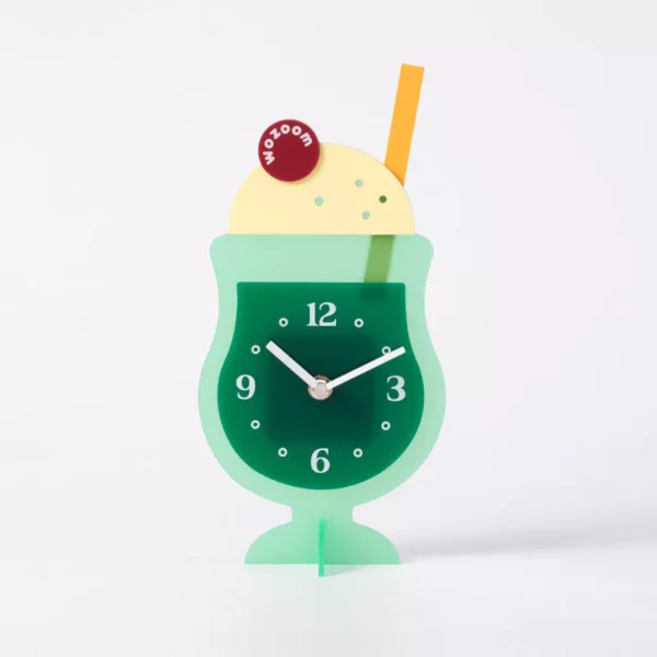 Creative Dessert Cup Silent Analog Desk Clock