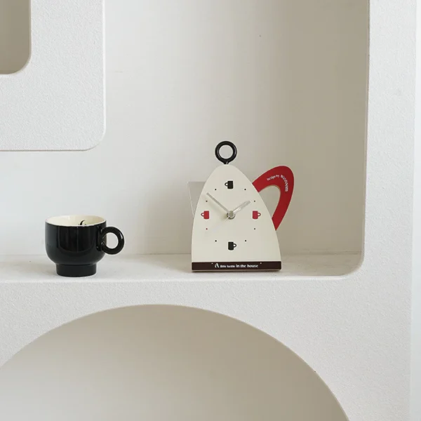 Creative Kettle Inspired Silent Analog Desk Clock