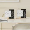 Scandinavian Botanical Decorative Desk Clock