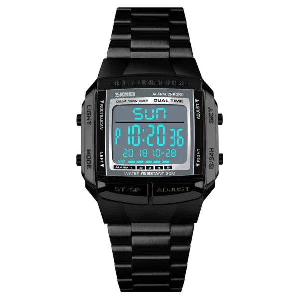 Waterproof Stainless Steel Digital Watch