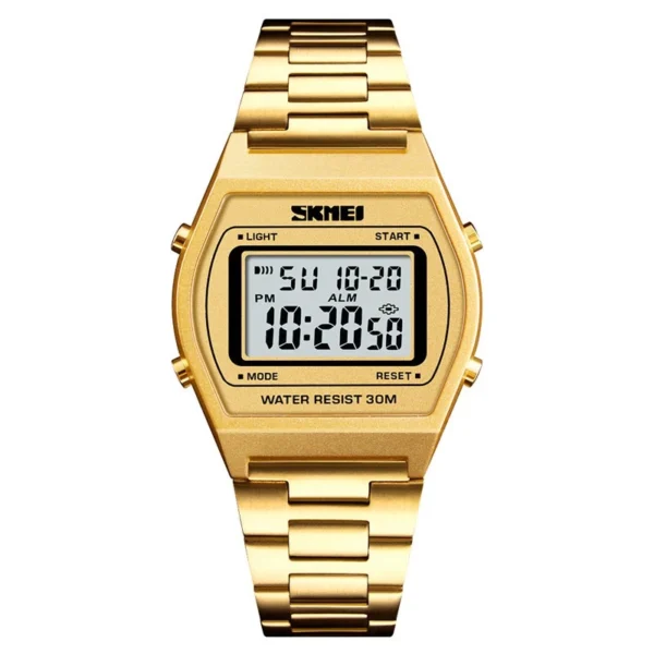 30M Waterproof Stainless Steel Digital Watch