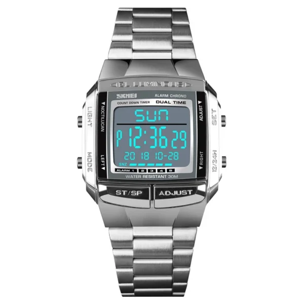 Waterproof Stainless Steel Digital Watch