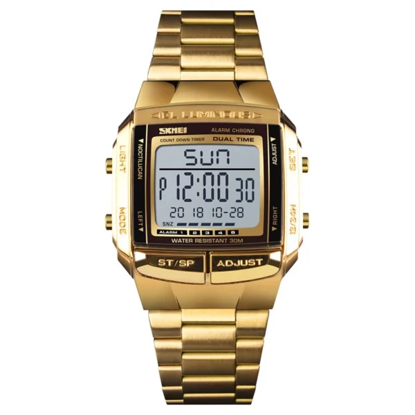 Waterproof Stainless Steel Digital Watch