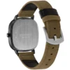 Retro Square Quartz Watch with Leather Strap