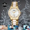 Luxury Ceramic Quartz Watch with Date Display