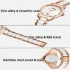 Luxury Ceramic Quartz Watch with Date Display