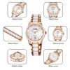 Luxury Ceramic Quartz Watch with Date Display