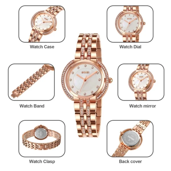 Luxury Crystal Quartz Watch