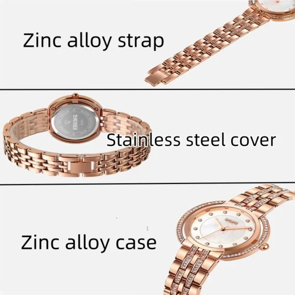 Luxury Crystal Quartz Watch