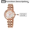 Luxury Crystal Quartz Watch