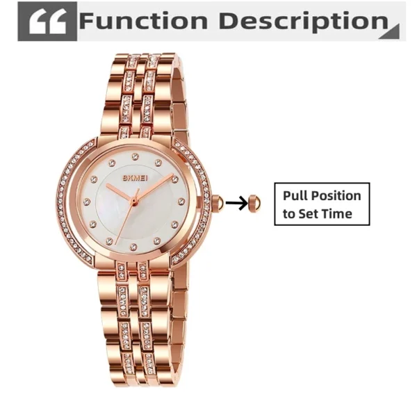 Luxury Crystal Quartz Watch