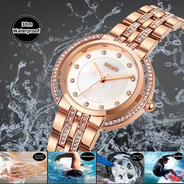 Luxury Crystal Quartz Watch